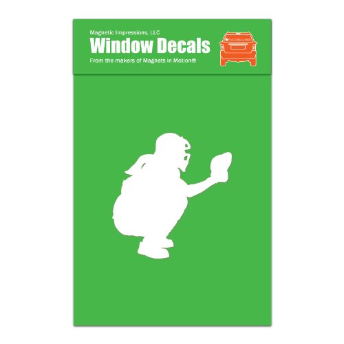 Softball Catcher Car Window Decal