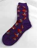 Purple Socks with Red Hats