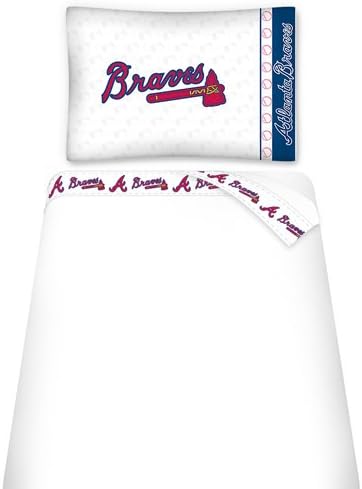 Atlanta Braves MLB Sheet & Pillow Set