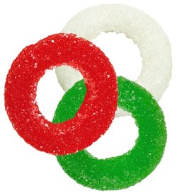 Gummi Christmas Wreaths [4.5LB Bag] by GourmetCandyStand