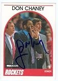 Don Chaney Autographed/Hand Signed Basketball Card (Houston Rockets) 1989 Hoops #123