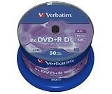 Produkt-Bild: Verbatim 43758 DVD+R Double Layer 8,5GB Spindel (8x50er) silber
