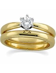 1/2 CT 14K White Gold Round Solstice Solitaire