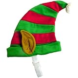 Outward Hound Kyjen  PP01869 Dog Elf Hat Holiday Christmas Pet Accessory, Medium, Red and Green