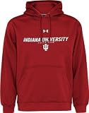 Indiana Hoosiers Red Under Armour Performance Fleece Hooded Sweatshirt