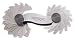 Starrett 474 Screw Pitch Gage with 60 Degree Threads and 28 Leaves