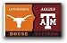 NCAA Texas Longhorns vs. Texas A&M Aggies Rivalry House Flag with Grommets