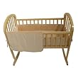 American Baby Company Organic Cotton 3-Piece Cradle Set, Natural