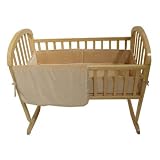 American Baby Company Organic Cotton 3-Piece Cradle Set, Natural