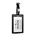 Shacke Luggage Tags with Genuine Leather Strap - Set of 2 (Bulls Eye)