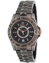 Swiss Precimax Womens SP13172 Fiora Grey Dial Grey Ceramic Band Watch