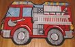 Fire Engine Truck Rug 31" X 47"