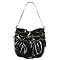 Angie & Lola Slouchy Hobo with Buckle - Black