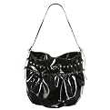 Angie & Lola Slouchy Hobo with Buckle - Black