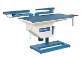 Reliable Rectangular Pressing Table with Double Cast Arms and Heated Sleeve and Utility Bucks