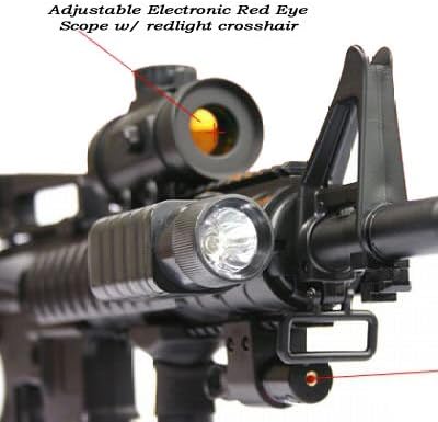 Electronic Crosshair Scope fits RIS system, M4 G36 SG 552