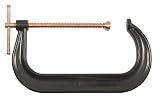 Bessey CDF412C 12-Inch x 5-3/4-Inch Copper Spindle Drop Forged C Clamp