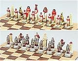 Large Egyptian And Roman Chess Set, King:4-1/2