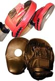 durable leather construction focus mitt curved design