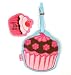 Cupcake luggage tag - flowers by Fluff