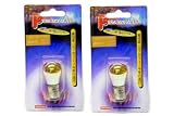 1157 Silver Vision Amber/ Yellow Bulbs