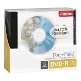 Imation 4.7GB DVD-R ForceField Discs with Jewel Cases- 5-pk.(17811)