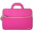 Evecase Ultra-Portable Universal Neoprene Carrying Sleeve Case Bag Cover for 14 inch Laptop Notebook Ultrabook Macbook and Computer (ACER ASUS HP SONY TOSHIBA DELL LENOVO SAMSUNG APPLE) - Hot Pink