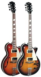 Johnson Delta Rose Archtop Electric Guitar