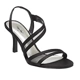 Mossimo® Hannelore Satin Ankle-Strap Heels - Black