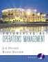 Principles of Operations Management and Student CD-ROM (5th Edition)
