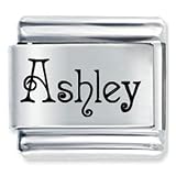 Name Ashley Italian Charms Bracelet Link