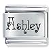 Name Ashley Italian Charms Bracelet Link
