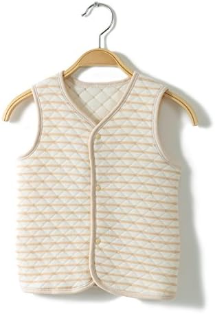 Aqpa Unisex-baby Naturally Colored Organic Cotton Vest Lightly Padded (12 Months)