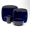 sengWare 4-Piece Uptown Square Dinnerware Set, Blueberry