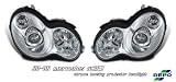00-06 Mercedes W203 Projector Headlight Chrome Housing