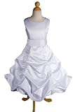 New White Satin Flower Girl Communion Dress Sz 2 to 16 - Same Day Shipping. Takes About 2-3 Days