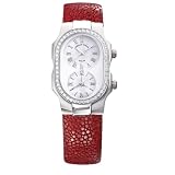 Philip Stein Teslar Womens Diamond Red Galuchat Strap Watch 1D-F-CMOP-GR by Philip Stein