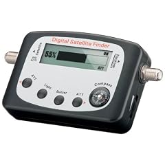 Goobay Digitaler Satelliten Finder LCD-Anzeige mit Kompass und Ton inkl. F-Anschlusskabel