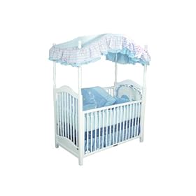 Canopy Crib In White Finish By AFG Baby Furniture by AFG