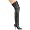 Legend-8890, 4" Pull-On Thigh BT W/ Buckle And Lacing(Black Leather,6)