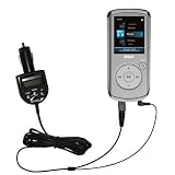 FM Transmitter with integrated Car Charger for the RCA M4102 Opal Digital Media Player – uses Gomadic TipExchange Technology