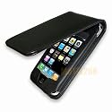 Miracle Tech: 8GB 16GB iPhone 3G Leather Flip Case- Black