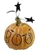 Happy Halloween Pumpkin Figurine says Boo Home Decor