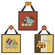 CoCaLo Work Zone Wall Plaque 3-pc. Set