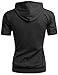 Xpril Men's Cotton Zip up Hoodie T-Shirt