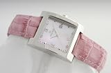 Oskar Emil St petersburg lady's Watch Pink Leather Strap with real Diamonds