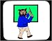 Decorated Mouse Pad with body, teacher, individuals, individual, instructor, humans, ...