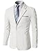 H2H Mens Fashion Basic Slim Fit Lightweight Long Sleeve Jacket Blazer