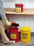 21 Gallon Justrite Oily Waste Can - Red