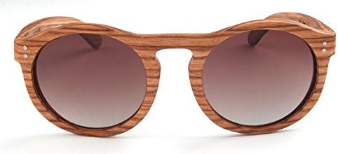 2015 Hot New Fashion Men and Women Sunglasses Handmade Polarized Wooden Sunglasses W3016 (C4 zebra frame double tea lens)